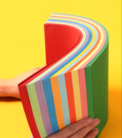 20 Couleurs Papier d'Écriture de Couleur en Pâte Recyclée Non Toxique A4 70gsm 80gsm Ramette de 500 Feuilles en Gros & 20 Papiers Créatifs Colorés