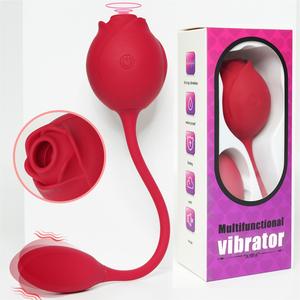 App-Steuerung Mini Sexy Rose Interner Vibrator Spielzeug Saugen <span class=keywords><strong>Dildo</strong></span> mit vibrierenden Funktionen für Frauen - Product Image 1