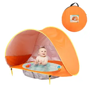 Feistel Children Waterproof Pop Up Sun Uv-protecting Sunshelter Baby Beach Tent With Pool