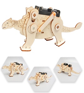 Jouets pour enfants Kits d'assemblage de jeux en bois <span class=keywords><strong>Dinosaures</strong></span> 3D Puzzle Set Jouets éducatifs - Product Image 2