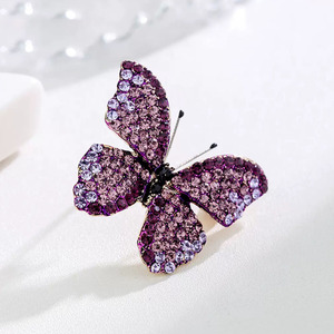 Broches de Mariposa de Lujo con Pedrería para Mujer, Broches para Vestido de Novia, Broche de Fiesta, Regalo - Product Image 3