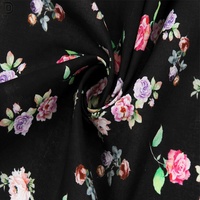 Benang Bali Katun 60*60 Kustom Kain Cetak Digital Bunga Kecil