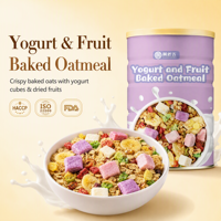 Yoghurt Fruit Havermout Granen Knapperige Haver Gedroogd Fruit Ontbijt Snack Voedsel Groothandel Detailhandel Private Label OEM Leverancier