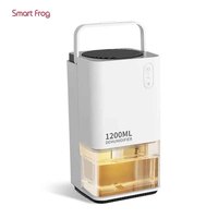 Mini déshumidificateur 42 OZ, petit déshumidificateur semi-conducteur renouvelable, silencieux, pour la pièce, la maison, le foyer
