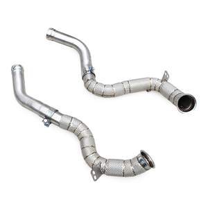 Tubos de Escape de Acero Inoxidable Boska para Mercedes-Benz C63/C63S AMG W205 4.0T, Downpipe de Alto Flujo con Protector Térmico - Product Image 1