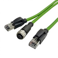 Câble Ethernet industriel personnalisé M12, connecteur d'aviation industriel RJ45, câble Ethernet de codage réseau, protection IP67