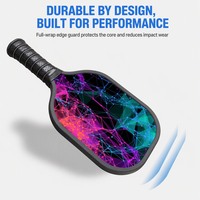 Ensemble de raquettes de pickleball Dynamic Snail en bois de peuplier pour adultes et enfants, imperméable, pour les sports de plein air, le divertissement et l'entraînement