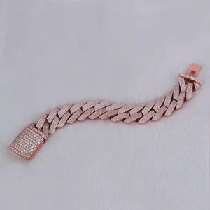 <b>Top</b> Selling Moissanite Diamond Bracelet Luxury Sterling <b>Silver</b> Sparkling Tennis Bracelet Elegant Jewelry Gift Available For Sale - Product Image 5