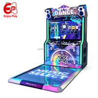 Machine de jeu de danse à pédale LED fluorescente Star, avec fonctions de sauvegarde et de déverrouillage, pour 2 joueurs, rythme musical personnalisable, OEM, vente chaude pour centre de jeux