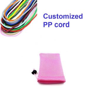 Fabrikpreis Günstige Dicke Sandwich-Förmige Bunte PP-Kunststoff-Netztasche mit Kordelzug für Handyaufbewahrung - Product Image 6