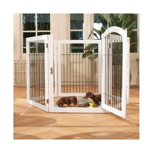 Usine de haute qualité en bois <span class=keywords><strong>pour</strong></span> animaux de compagnie porte de porte rétractable produit <span class=keywords><strong>pour</strong></span> animaux de compagnie grande clôture <span class=keywords><strong>pour</strong></span> chien intérieur 6 panneaux barrière <span class=keywords><strong>pour</strong></span> animaux de compagnie à vendre - Product Image 2