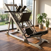 Machine de musculation professionnelle 2-en-1 en acier robuste pour presse à cuisses et hack squat, équipement de musculation des jambes pour la maison et la salle de sport