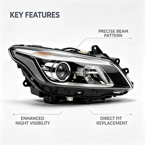 ไฟหน้าคุณภาพสูงด้านซ้ายสำหรับ <span class=keywords><strong>Honda</strong></span> <span class=keywords><strong>City</strong></span> <span class=keywords><strong>ปี</strong></span> 2009 2010 2011 2012 <span class=keywords><strong>2013</strong></span> 2014 GM2 GM3 ชุดไฟหน้า OEM 33150-TM0-H01 - Product Image 2