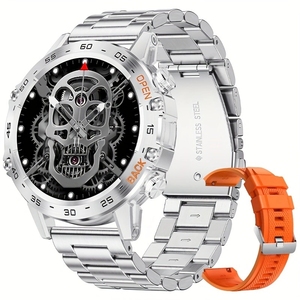 LIGE BW1846 (7 giorni) Smartwatch Android con batteria a lunga durata per uomo, risposta alle chiamate, lettore musicale, dispositivo indossabile, 2 cinturini - Product Image 1