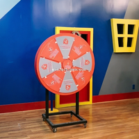 Roue de la Fortune pour Fêtes : Roue à Prix LED Personnalisable avec Texte et Logo, Accessoire Marketing Interactif
