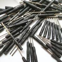Tournevis plat miniature en plastique pas cher, fente 1,5 mm 2 mm, tournevis pour la réparation de montres, téléphones, lunettes