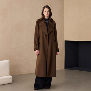 <span class=keywords><strong>Manteau</strong></span> en laine pour <span class=keywords><strong>femme</strong></span> avec Trench en cachemire double face <span class=keywords><strong>Manteau</strong></span> long en cachemire pur avec <span class=keywords><strong>ceinture</strong></span> en laine - Product Image 6