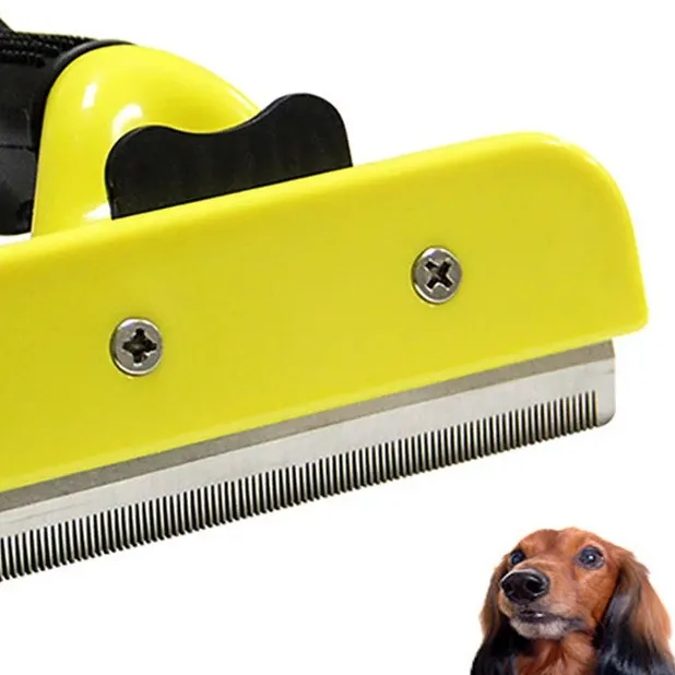 犬のグルーミングシェッドツール猫の脱毛コームブラシ両面ペット製品サプライヤーペットヘアノッター