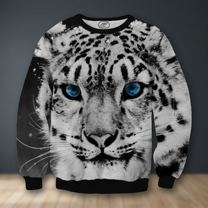 Sudaderas y Hoodies Personalizadas 3D con Cuello Redondo para Hombre - Diseño de Tigre con Estampado Animal, Transpirables, de Poliéster, para Invierno - Product Image 3
