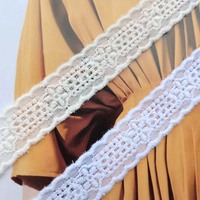 Aksesoris Pakaian DIY Kain Bordir Katun Renda Berongga Desainer Putih Lembut Hiasan Pakaian Bayi Jahit Tekstil Trims