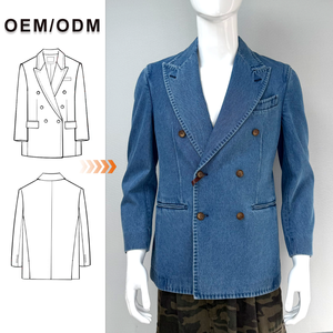 Fabricant de Costumes en <span class=keywords><strong>Jean</strong></span> sur Mesure de Haute Qualité OEM ODM – <span class=keywords><strong>Blazer</strong></span> Décontracté et Habillé pour Hommes - Product Image 1