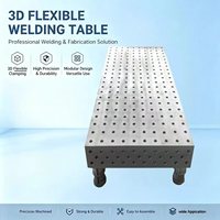 Table de travail de fabrication de grande taille D16 1200*2400, table de soudage 3D complète avec accessoires de positionnement assortis