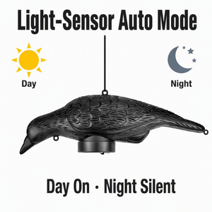 Répulsif d'<span class=keywords><strong>Oiseaux</strong></span> et Fausse Oie Siffleuse avec 8 Sons Intégrés, Télécommande et Capteur Sonore – Vente en Gros pour Verger, Entrepôt, OEM, Étanche - Product Image 3