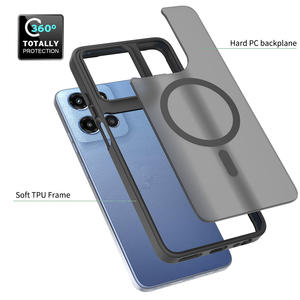 Étui pour Motorola G 5G 2025, charge sans fil magnétique, sensation de peau, finition mate givrée, hybride TPU PC - Product Image 2