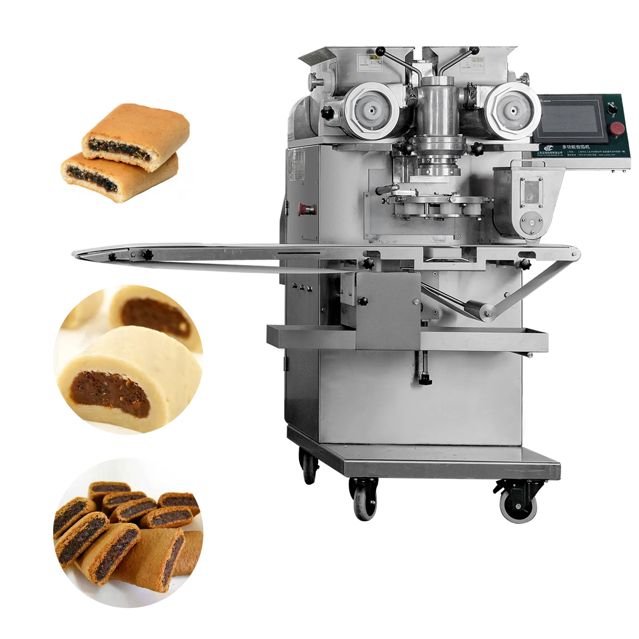 2022 Hot selling Christmas food fig filled cookie making machine for bakery