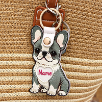 RR Pet Dog Kits de punto de cruz en blanco para nombres de mascotas, colgantes y dijes de punto de cruz para nombres de mascotas, dijes de punto de cruz DIY de autoacabado
