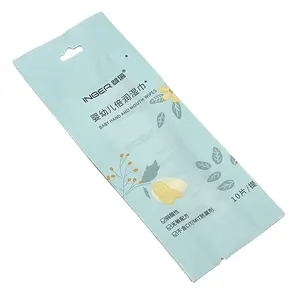 Wet Wipes Tissue Paper Packaging Bag/sanitary Flexible Napkin Plastic Baby Wipes Back Seal Pouch