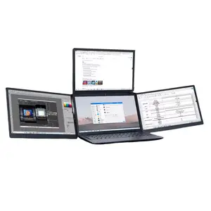 Factory wholesale Dual Triple Quad Displays Screen Laptop Monitor Triple Extender 1080p LCD monitor Dual screen display