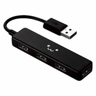 Elecom U2H-SN4BF1BK-G USB Hub Unique Black Aluminium Alloy Fast Charging with Ethernet SD Interface for Data