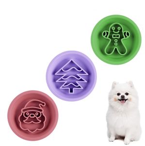 Lifetop antiscivolo albero di natale Santa Silicone ciotola per cani in Silicone lento alimentatore per cani ciotole per mangiare <span class=keywords><strong>sano</strong></span> cucciolo alimentatore lento - Product Image 2