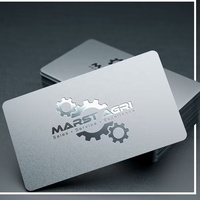 Cartes de visite en acier inoxydable gravées au laser personnalisées, impression UV, finition miroir de haute qualité, cartes de visite en métal avec gravure de logo