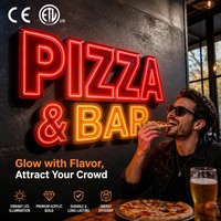 Enseigne néon LED personnalisée pour restaurants (pizza, tacos, bière) – Décoration murale en acrylique sur mesure pour bars, clubs et HVAC