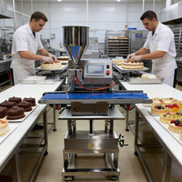 Machine de remplissage automatique quantitative robuste ZD200-FA en acier inoxydable, équipement de remplissage pneumatique pour lignes d'usines de pâtisserie
