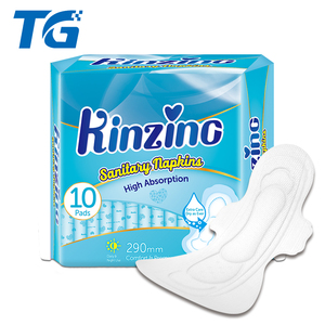 Vente en gros de serviettes hygiéniques jetables en coton ultra-fines, respirantes, avec ailettes, douces, pour femmes, menstruelles - Product Image 2