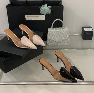 여성용 <span class=keywords><strong>2025</strong></span> PVC 샌들 7CM 파티 신발 미끄럼 방지 기능 패션 트렌드 봄/여름 시즌 샌들 팜므 - Product Image 2