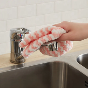 Paños de Limpieza de Felpa Coral Ondulada, Súper Absorbentes y Sin Pelusas, Toallas de Microfibra Multiusos para Limpieza del Hogar y la Cocina - Product Image 4
