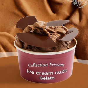 Mini-coupelles jetables de 2, 3, 4, 5 oz pour fêtes, crème glacée, yaourt, mousse, dessert, avec couvercle et cuillère - Product Image 3
