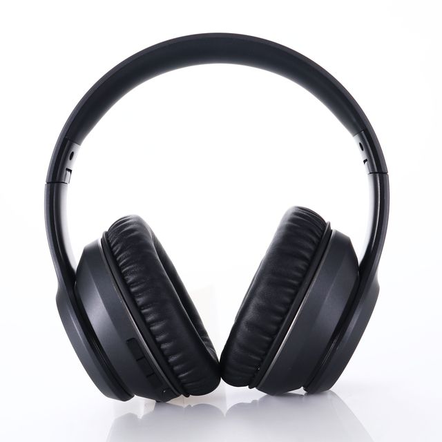 Foldable Wireless Over-Ear Headphones with Soft Ear Cushions ANC Digital Display Leather IPX4 Waterproof Sports Use Low Latency