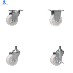 <span class=keywords><strong>3</strong></span> Inch 4 Inch Meubel Draaibare Kar Verplaatsbare Universele Wiel Industriële Apparatuur Wit Pp Licht Caster - Product Image 1
