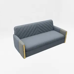 Simple Design Save SpaceソファCum Bed Fabric Metal Frame Sofa Bed