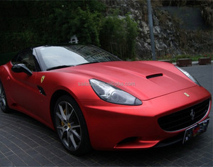 Pellicola Vinilica Cromata Opaca Rossa Senza Bolle per Wrapping Auto Adesivi 1,52*18m - Product Image 3