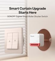 Untuk MINI-ZBRBS Zigbee 3.0 Smart Roller Shutter Switch Ukuran Mini Rumah Android PC Material Kontrol Aplikasi Tirai