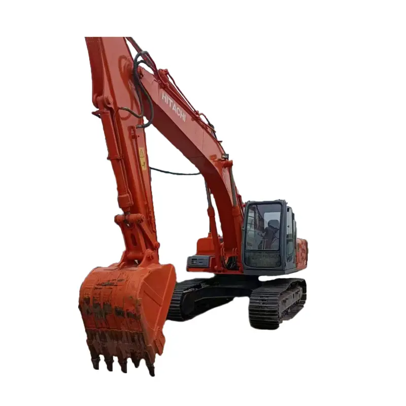 Maquinaria de construcción de segunda mano original de Japón Hitachi usada excavadora sobre orugas zx200 en excavadoras de Shanghai