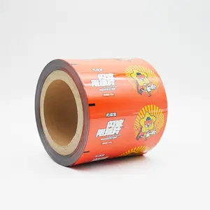 OEM Laminated Food Grade Plastic Roll Film Customized Logo Packaging Bag Film for Automatic Machine