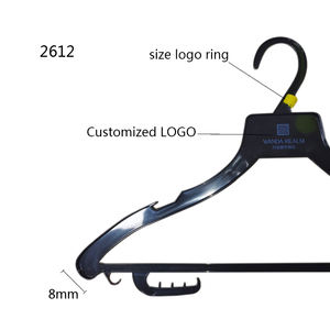 Bán buôn nóng bán giặt móc áo giá rẻ đơn giản màu đen nhựa T-Shirt Áo Giá - Product Image 5