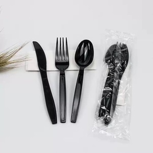 Platos y Cubiertos Desechables de Plástico, Servilletas Transparentes de PS, Vajilla Estilo Americano para Comida para Llevar, Venta al por Mayor de Fábrica - Product Image 5